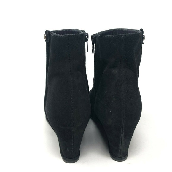 Stuart Weitzman Slidein Suede Wedge Bootie Womens Size 10 M - Picture 4 of 9